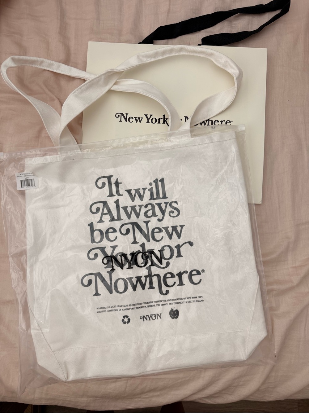 New York or Nowhere tote bag